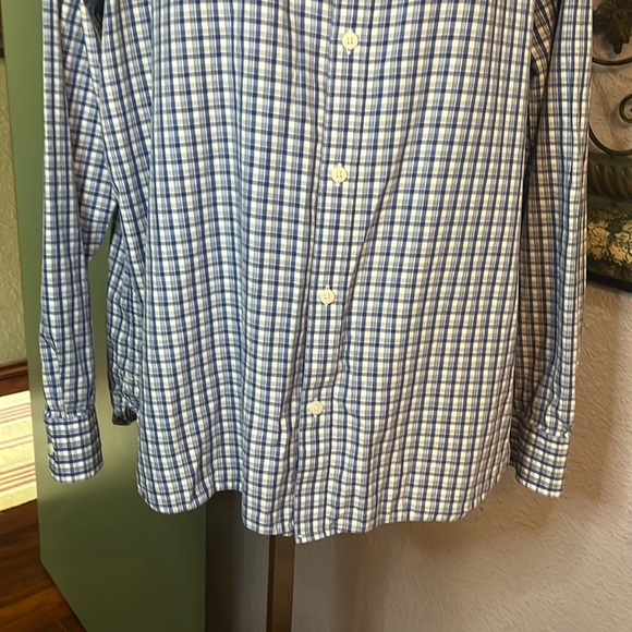 Calvin Klein Button Down blue checkered  Sz XL - Picture 4 of 12